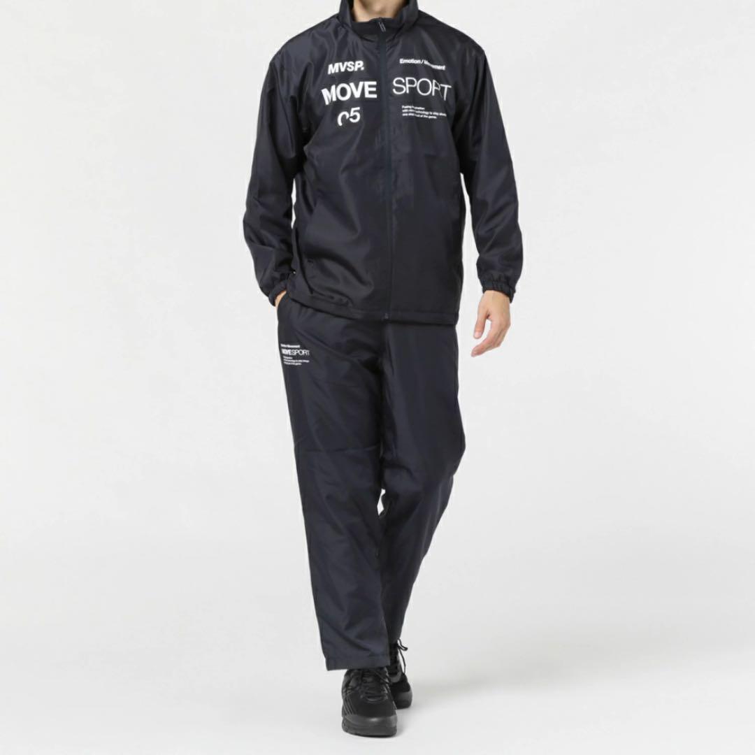 新品　デサント ウインドブレーカー 上下セット　セットアップ　ブラック　M