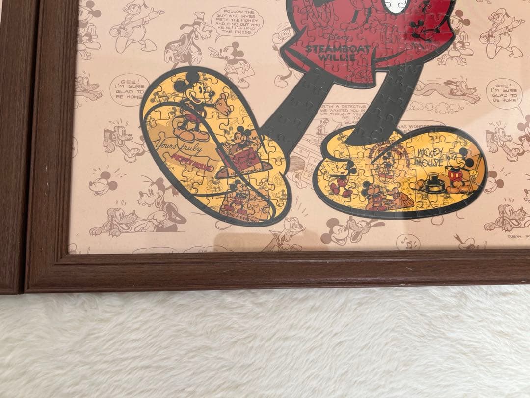 シルエット　ミッキー　ミニー ジグソーパズル 2個セット