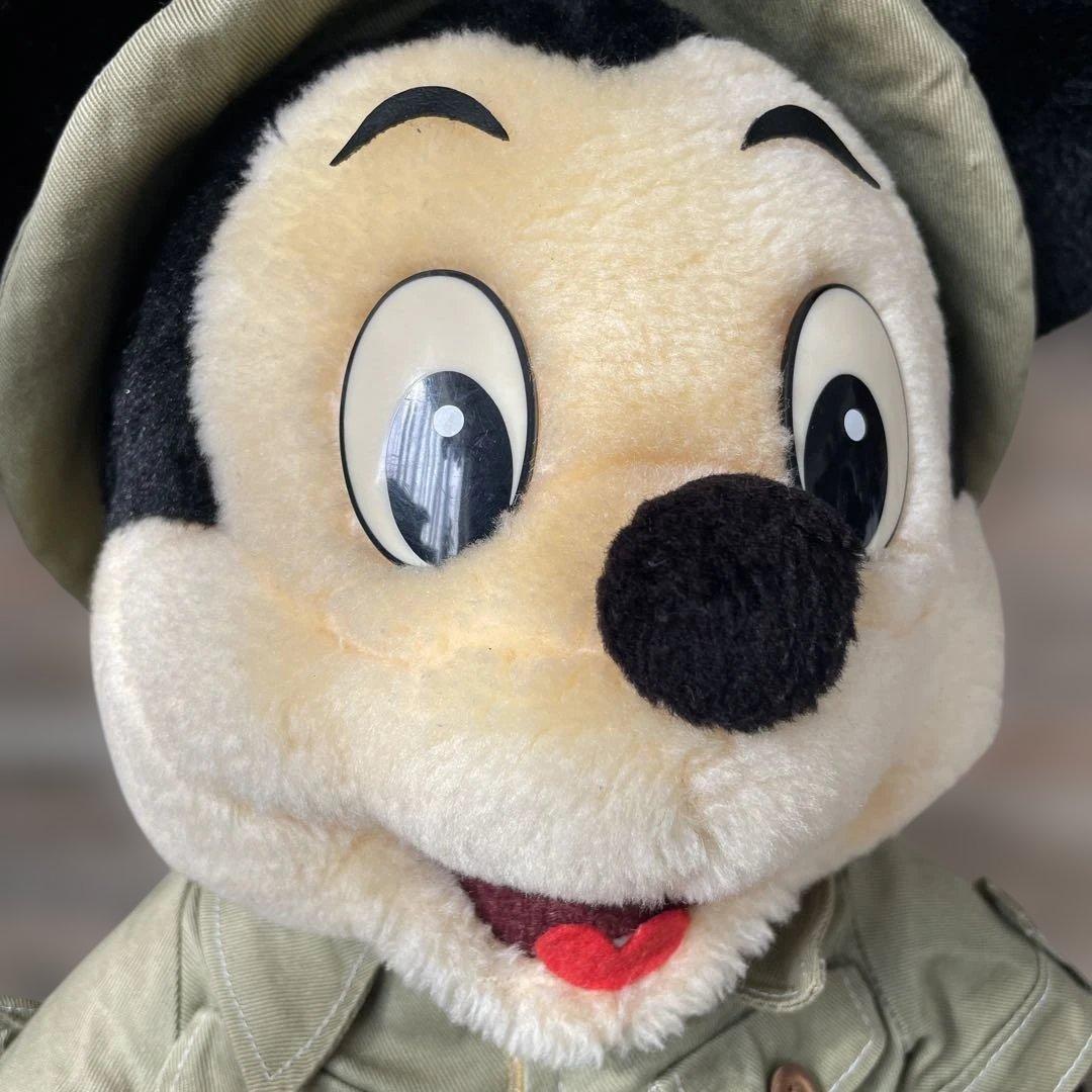 ミッキーマウス 大　ぬいぐるみ　サファリー　希少　レア