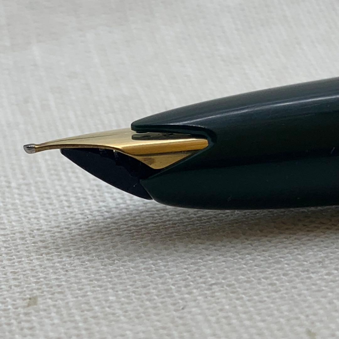 【希少緑軸】MontBlanc no.14 Green 18C F 万年筆　2桁