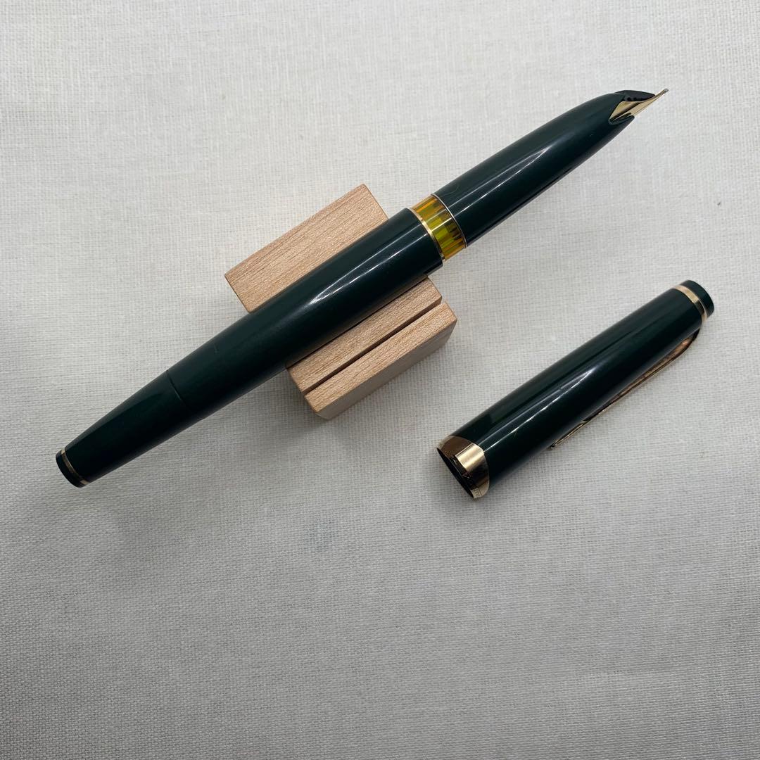 【希少緑軸】MontBlanc no.14 Green 18C F 万年筆　2桁