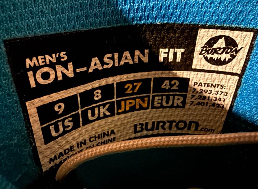 Burton ION Asian Fit 27cm メンズ スノーボード ブーツ