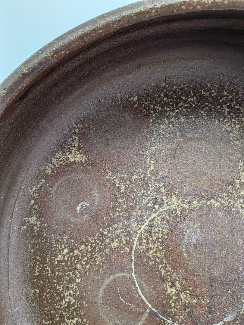 江戸末期 古備前 三足水盤 備前焼 火鉢 メダカ鉢 金魚鉢 花器 工芸品 骨董品