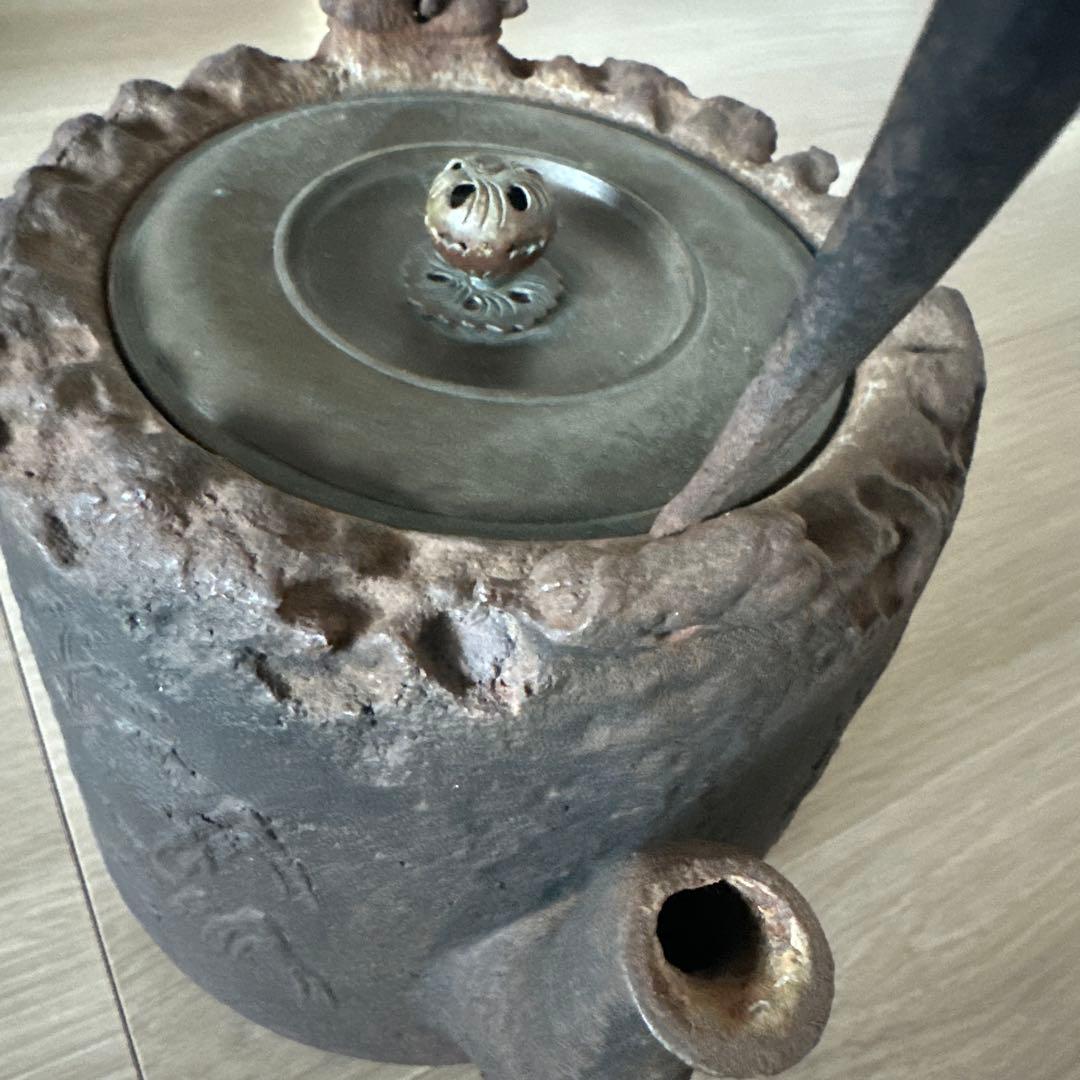時代物　龍文堂造 鉄瓶 急須 茶道具 骨董