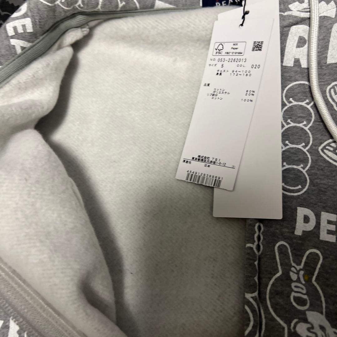 パーリーゲイツ　パーカー　裏綿　サイズ5 新品