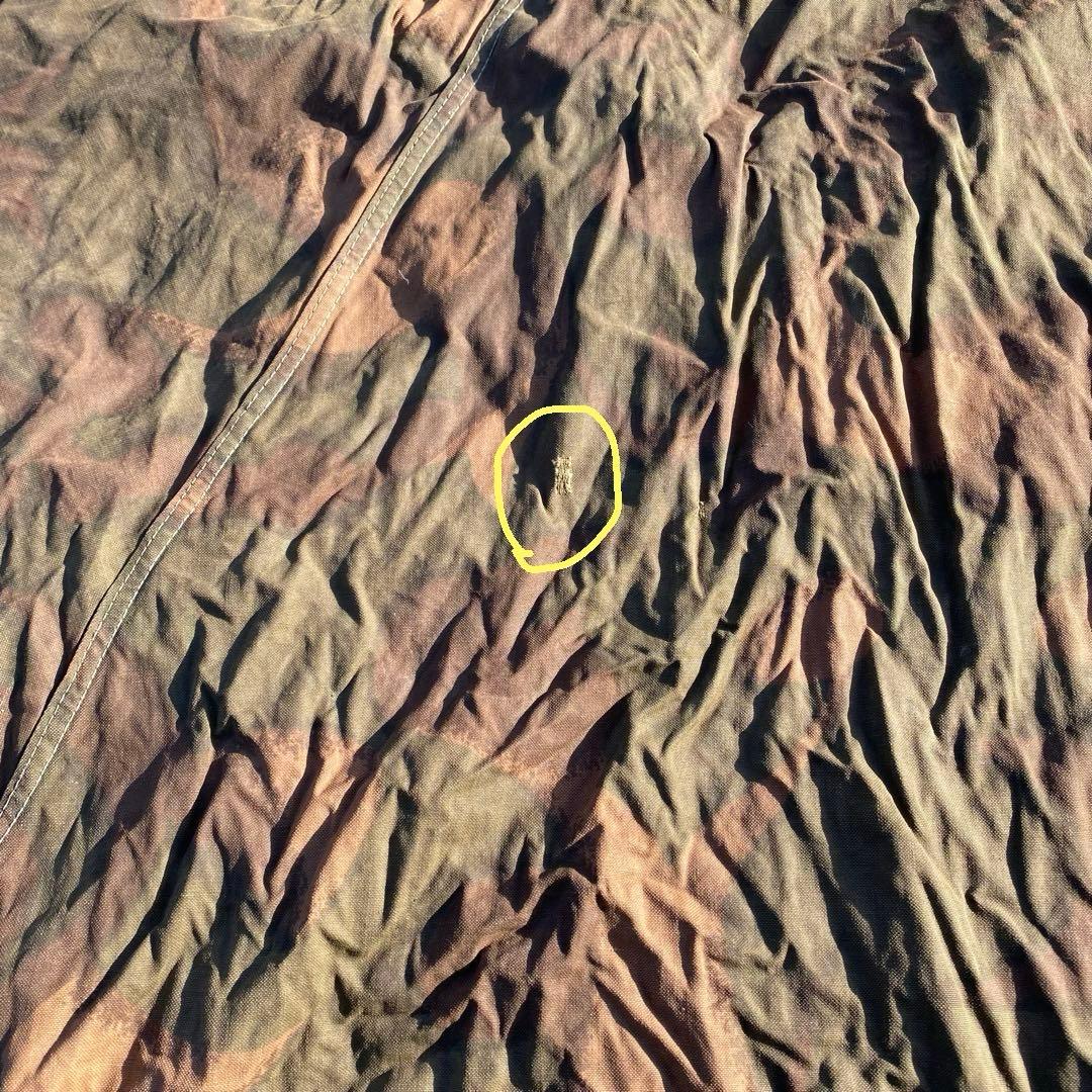 ハンガリー軍幕③　ポンチョ　２枚　ポール・ペグセット　 ワンポールテント