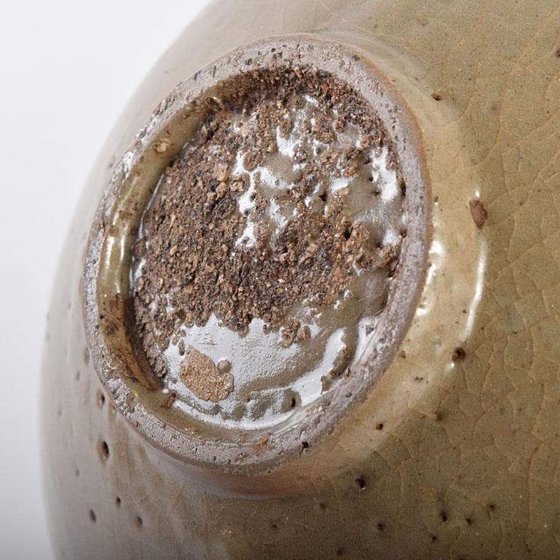 中国　龍泉窯　青磁　陽刻　蓮弁文碗　時代箱付　M　R8641