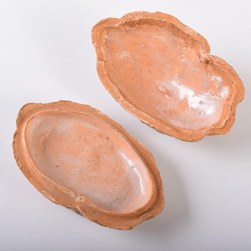 茶道具　伊予松山　水月焼　砥部焼　蟹香合　共箱　M　R8163