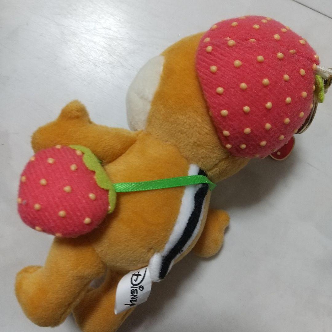 ディズニー　チップとデール　デール　いちご　ぬいぐるみ　マスコット
