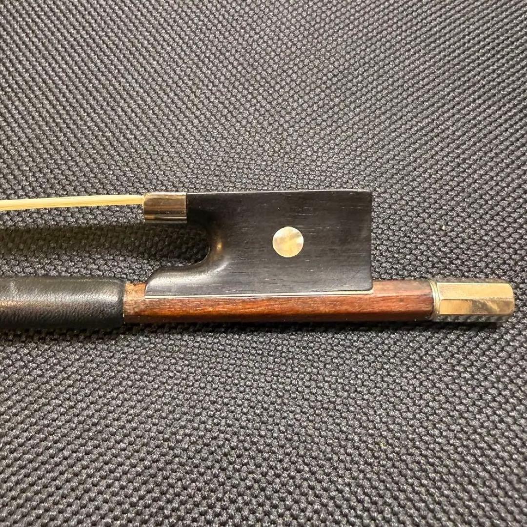 【整備品】オールド バイオリン 弓 4/4 フェルナンブコ 刻印無 ヨーロッパ製