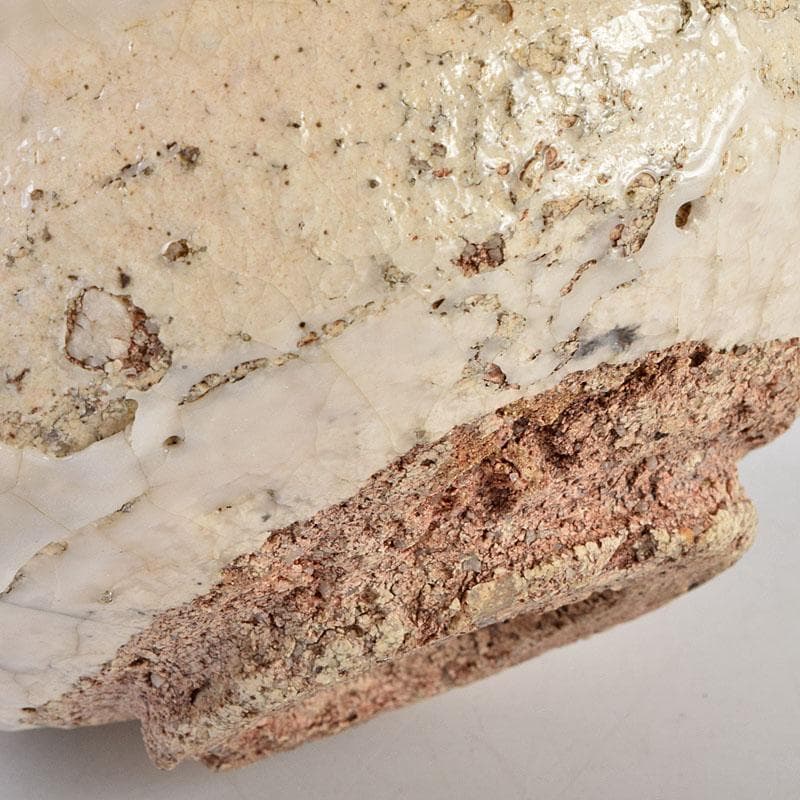 茶道具　人間国宝　荒川豊蔵作　鬼志野　茶碗　加藤卓男 識箱　M　R9188