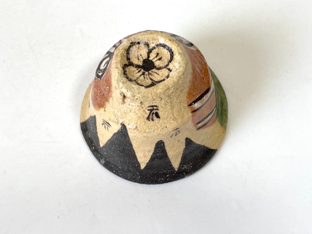 陶芸家　作家物　澤克典　織部　ぐい呑　酒器　酒盃　弥七田織部　共箱