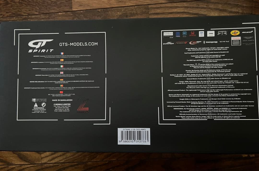 Mercedes Benz GT Spirit c63 AMG ミニカー