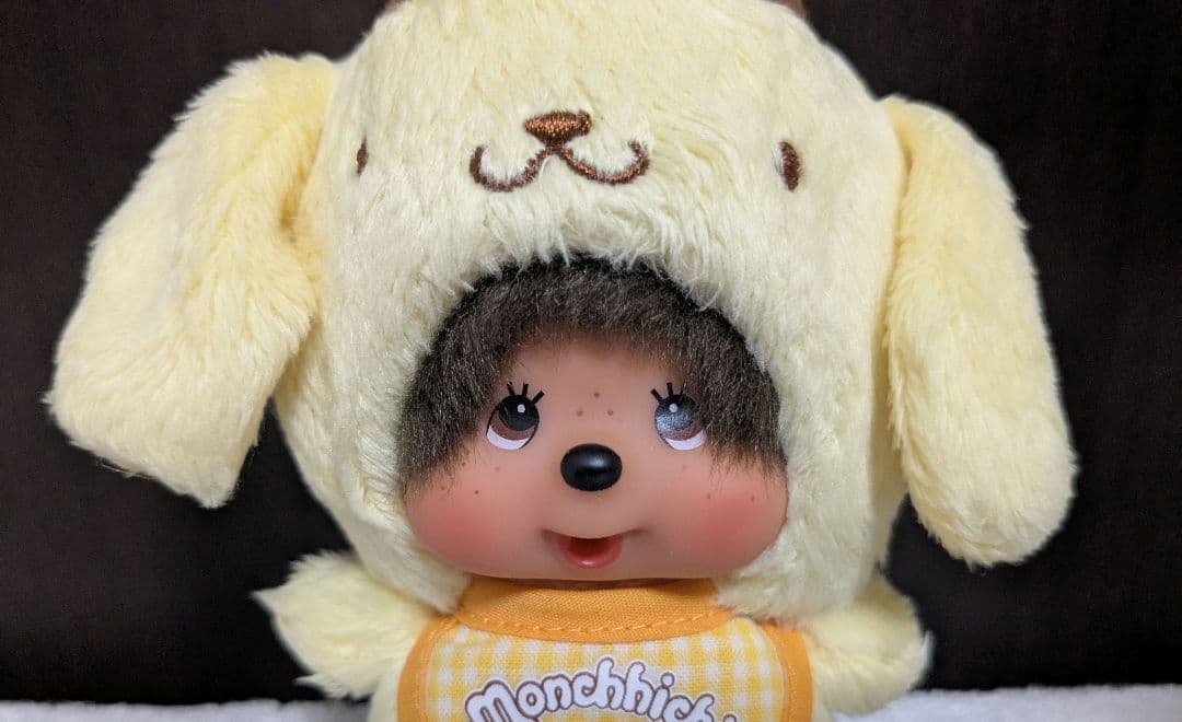 モンチッチ ポムポムプリン コラボマスコット　ぬいぐるみ　サンリオ