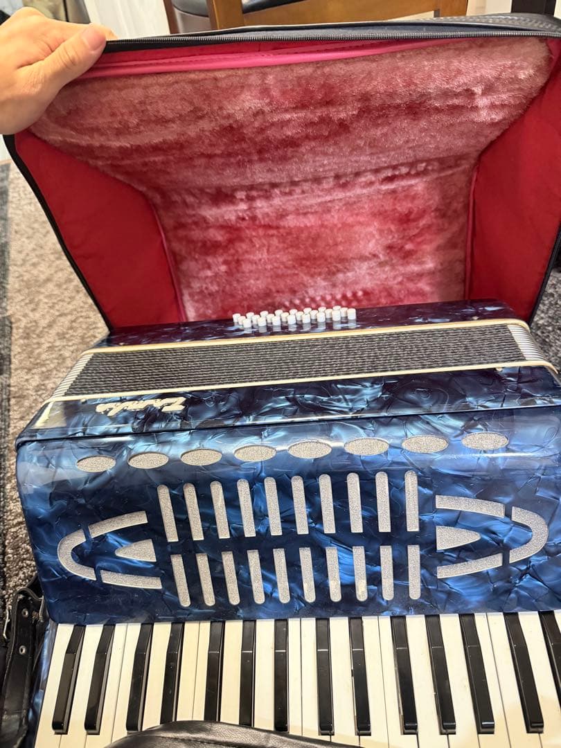 TOMBO 手風琴 No.241 日本製 YAMAHA製ソフトケース付き 中古