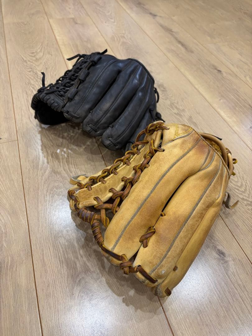 ミズノプロイチローモデル硬式グローブ！SSK硬式オーダーグローブ！２つセット売り
