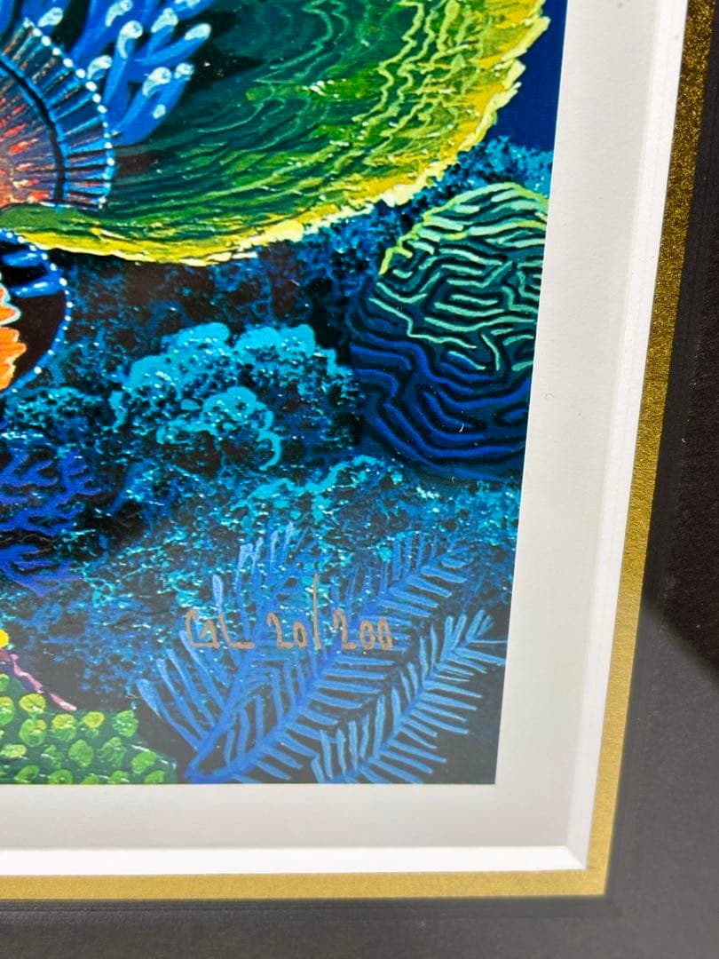 #クリスチャン・リース・ラッセン 『レインボーシー』20/200直筆サイン入り