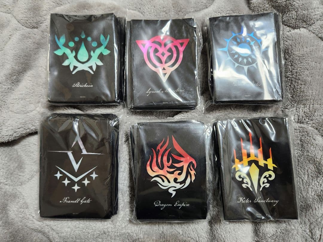 ヴァンガ祭 国家スリーブ グラデーションブラック 6国家