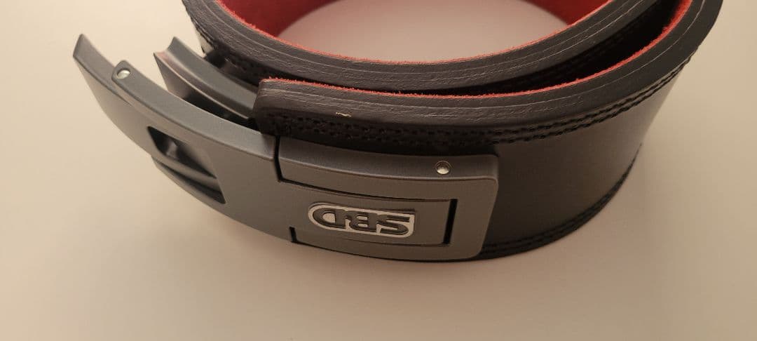 SBD パワーベルト 黒/赤　Sサイズ