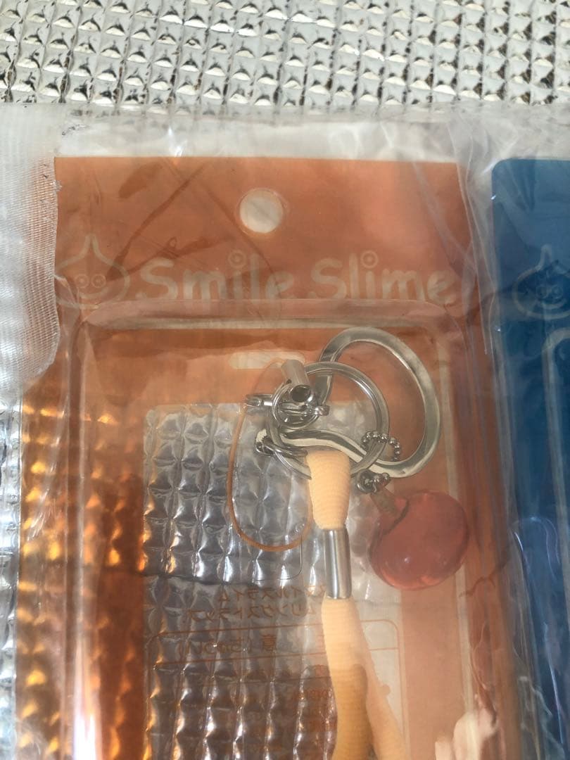 ドラゴンクエスト　スマイル　スライム　スライムリングストラップ　ブルー＆オレンジ