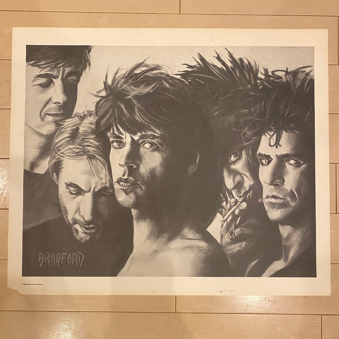 The Rolling Stones モノクロポスター