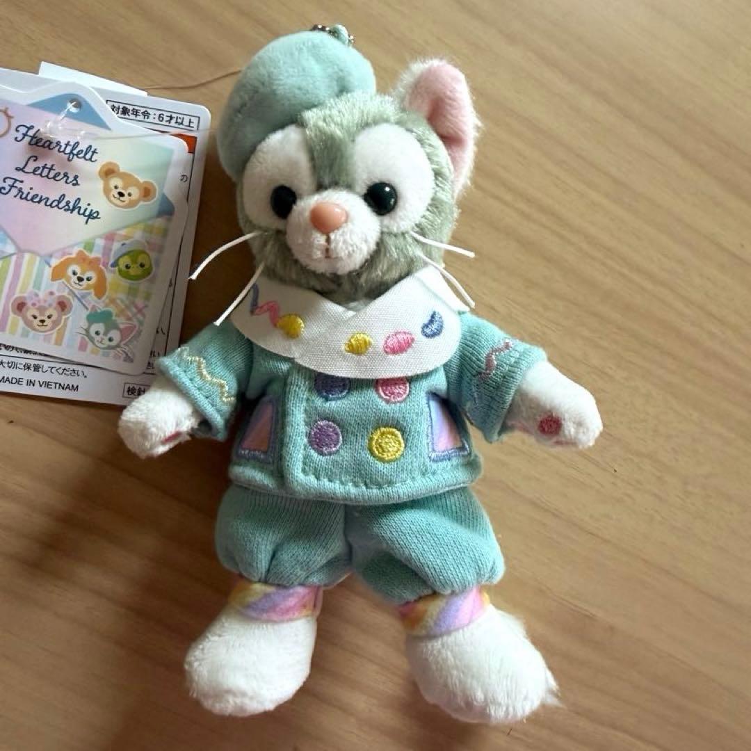 ダッフィー＆フレンズ　ハートフェルトレターズオブフレンドシップ　ぬいぐるみバッチ