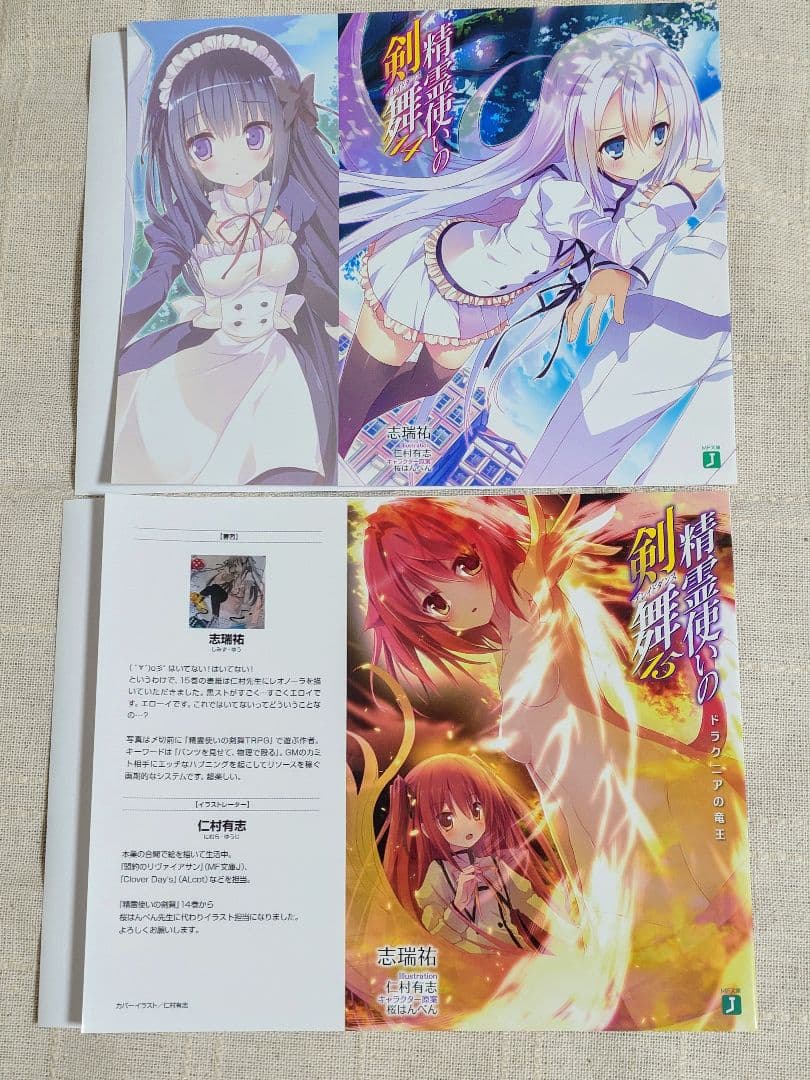 精霊使いの剣舞 特典ブックカバー　13枚セット