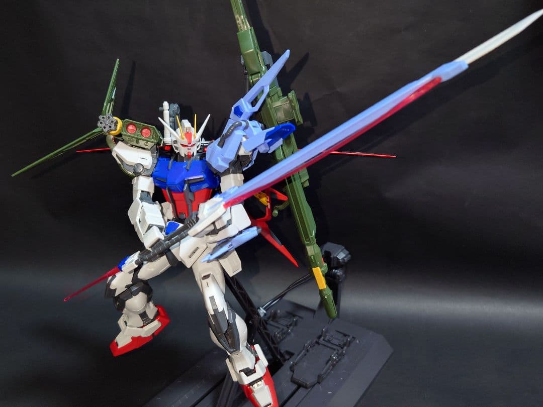 mg パーフェクトストライクガンダム グランドスラム装備型 パチ組 素組み