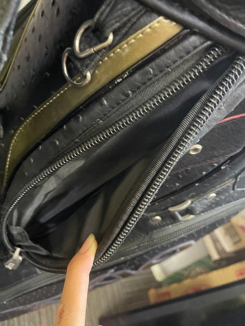 ゼクシオオーストリッチキャディバッグ　ゴルフバック　オーストリッチ　XXIO