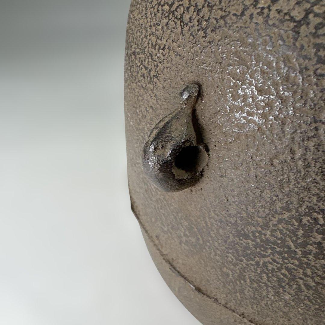 【中古品】あじろ鉄　焼抜風炉用　棗釜（紙箱）USED〈税込・送料込〉