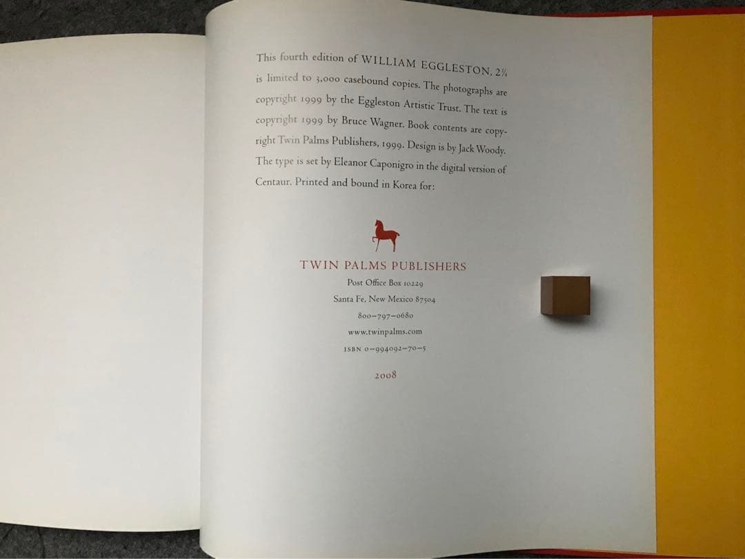 アート・デザイン・音楽 2 1/4 / William Eggleston