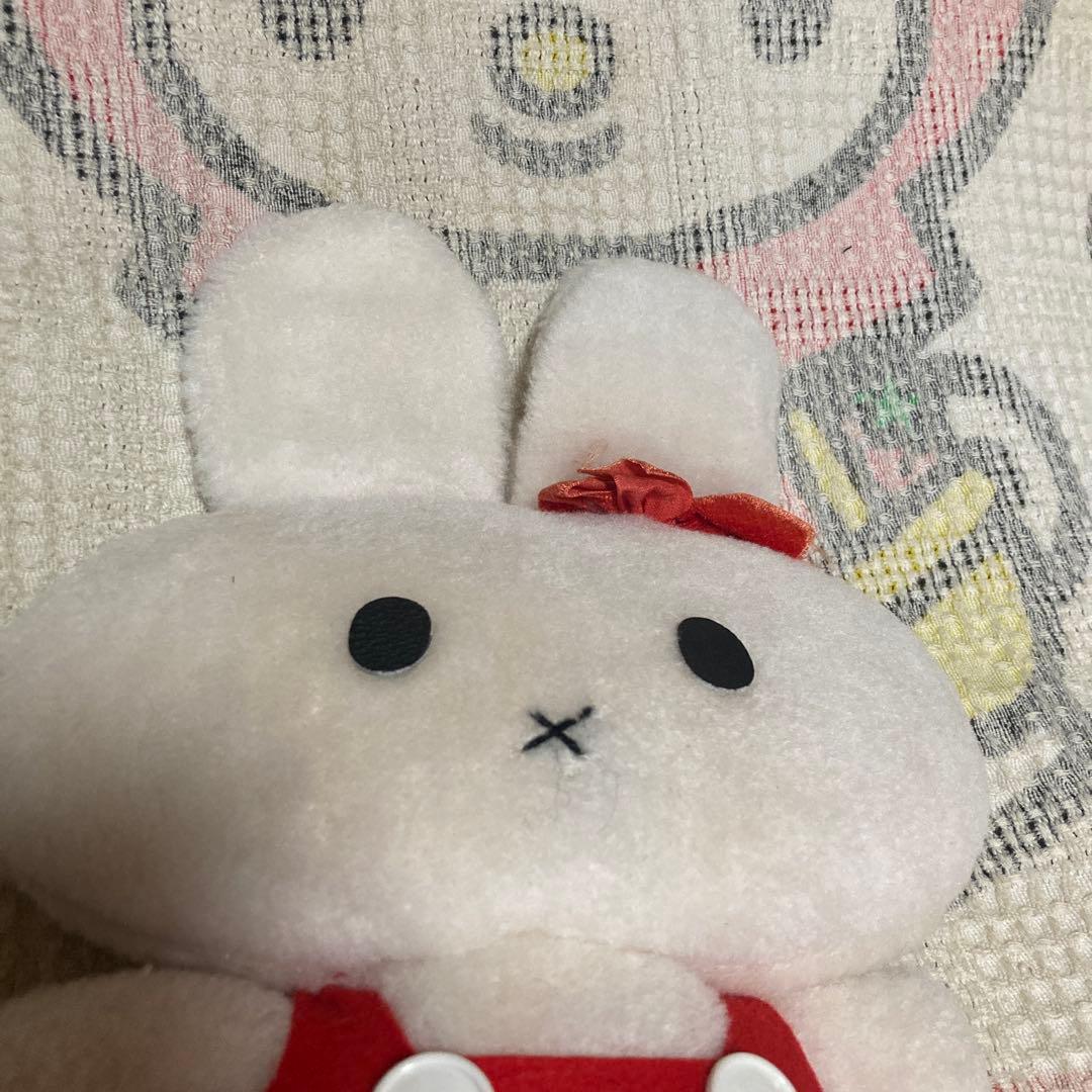 昭和レトロ　ウサギ　ぬいぐるみ　中古品　メーカー名不明　サンリオかな？
