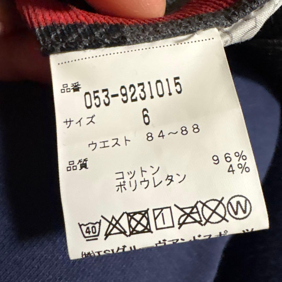 【美品】PEARLY GATES チェック柄パンツ 黒/赤