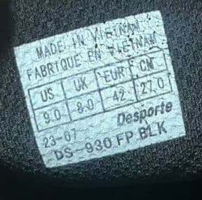 デスポルチ GINGA ブラック フットサルシューズ　サイズ　27センチ　美品