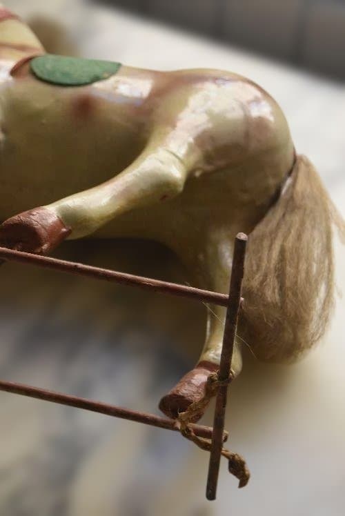 フランスアンティーク馬のオブジェ　西洋民藝　ジャンク品