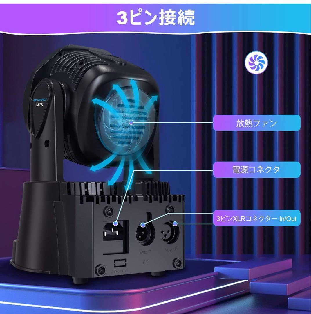 BETOPPER LM70S RGBW ムービングヘッドライト　４個セット
