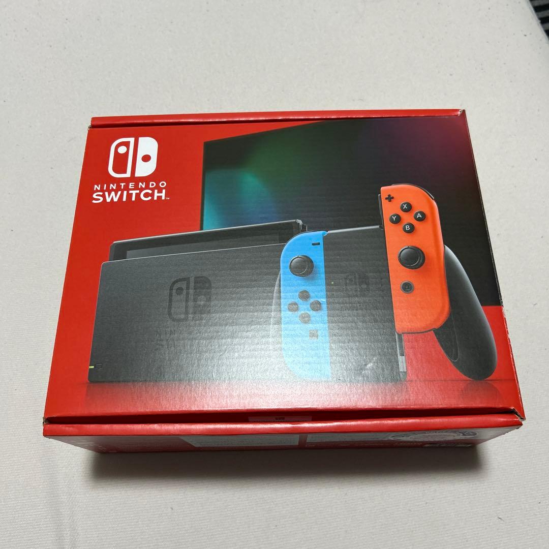 Switch 本体 2023年購入　バッテリー強化版　ジョイコン黄色➕紫付き