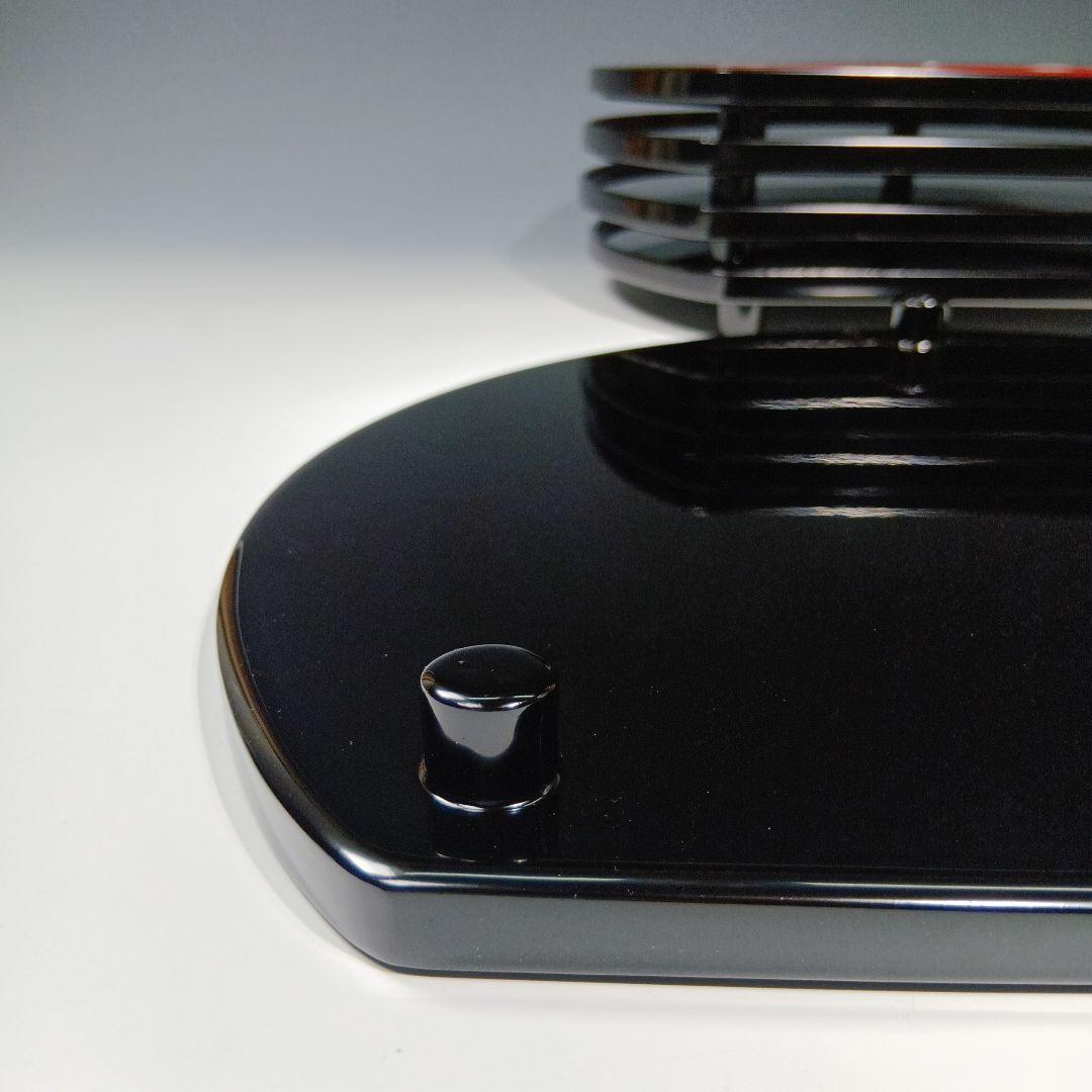 値下げ木製　輪島塗(塗師)静峰造　半月盆5枚　 共箱