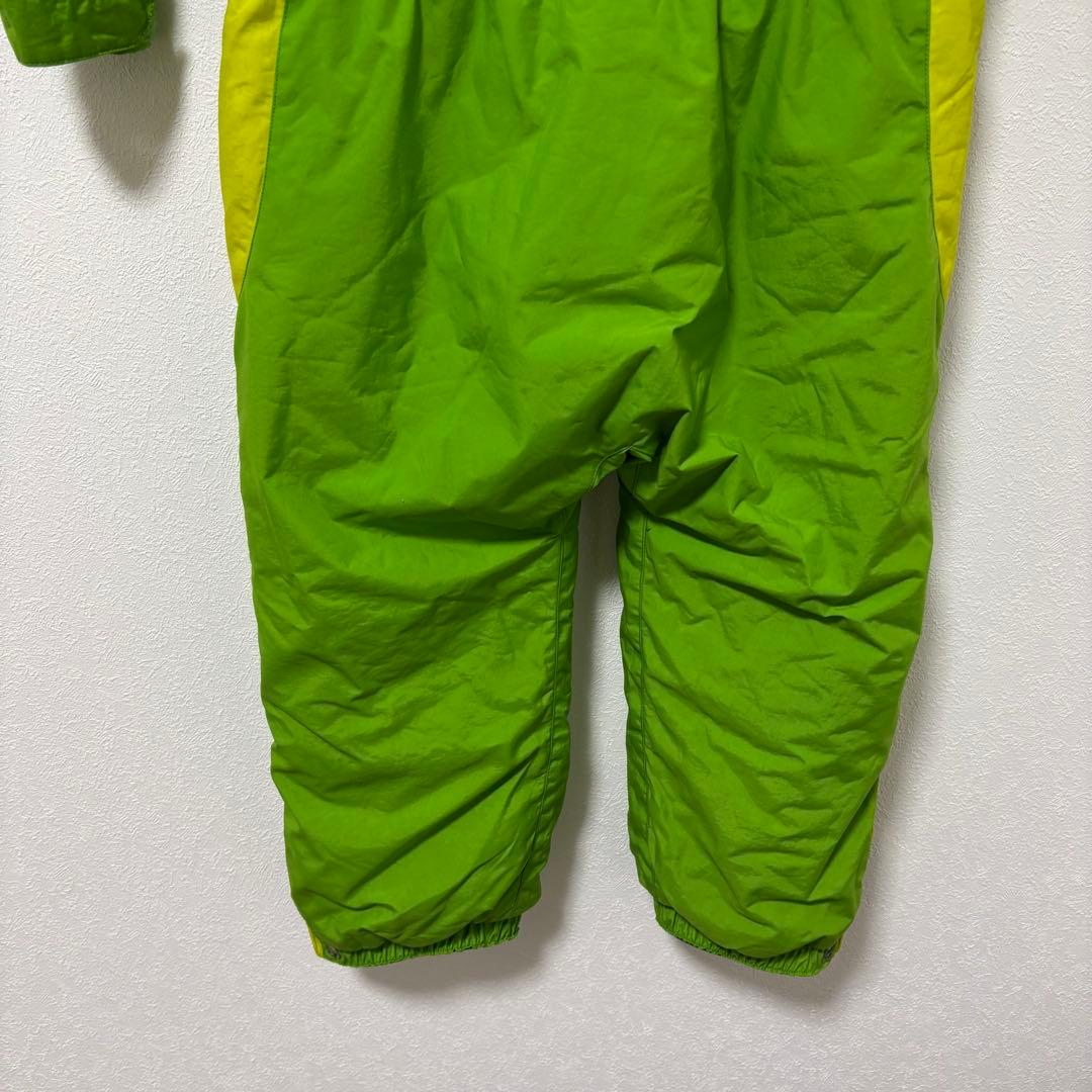 mont-bell キッズ フード付きジャンプスーツ 110 グリーン