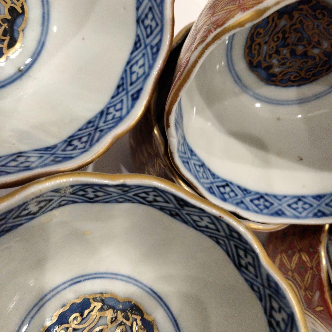 古伊万里 大明成化年製在銘 蕎麦猪口 湯飲茶碗 18客　K