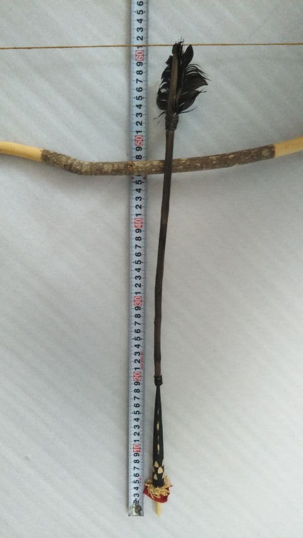 (値下げ)アイヌ民具弓矢セット　クとへペライ