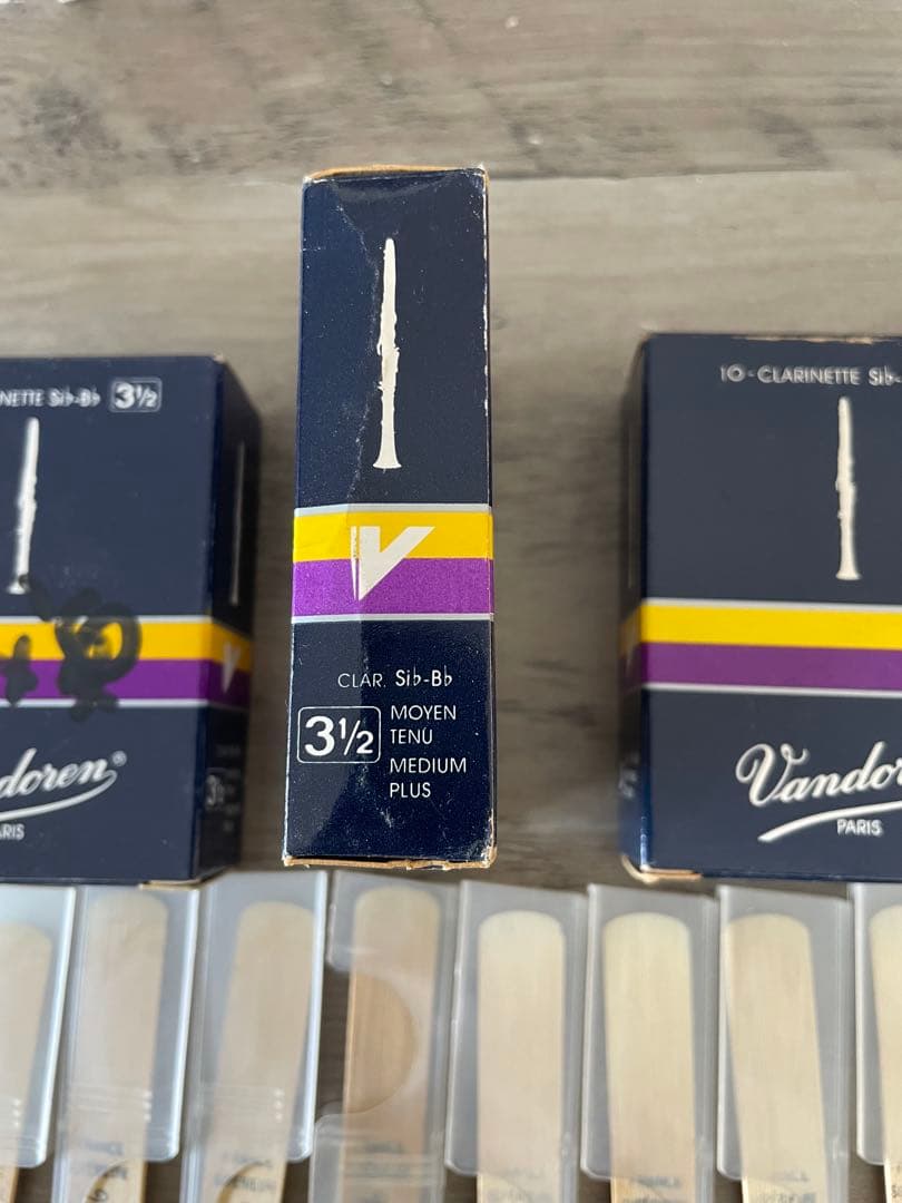 Vandoren バンドレン クラリネット リード まとめ売り 強度3〜3½