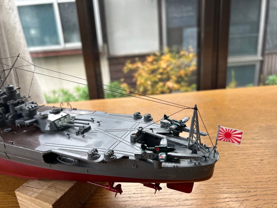 男たちの戦艦大和、1/350サイズ精密加工完成品。送料込みで販売します。