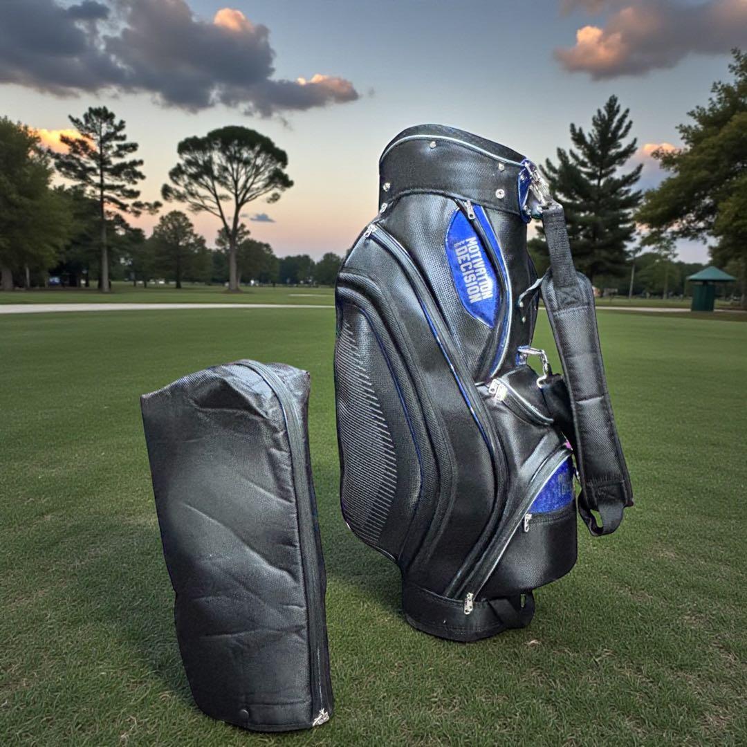 キャディバッグ MOTIVATION AND DECISION ブラック 9.5