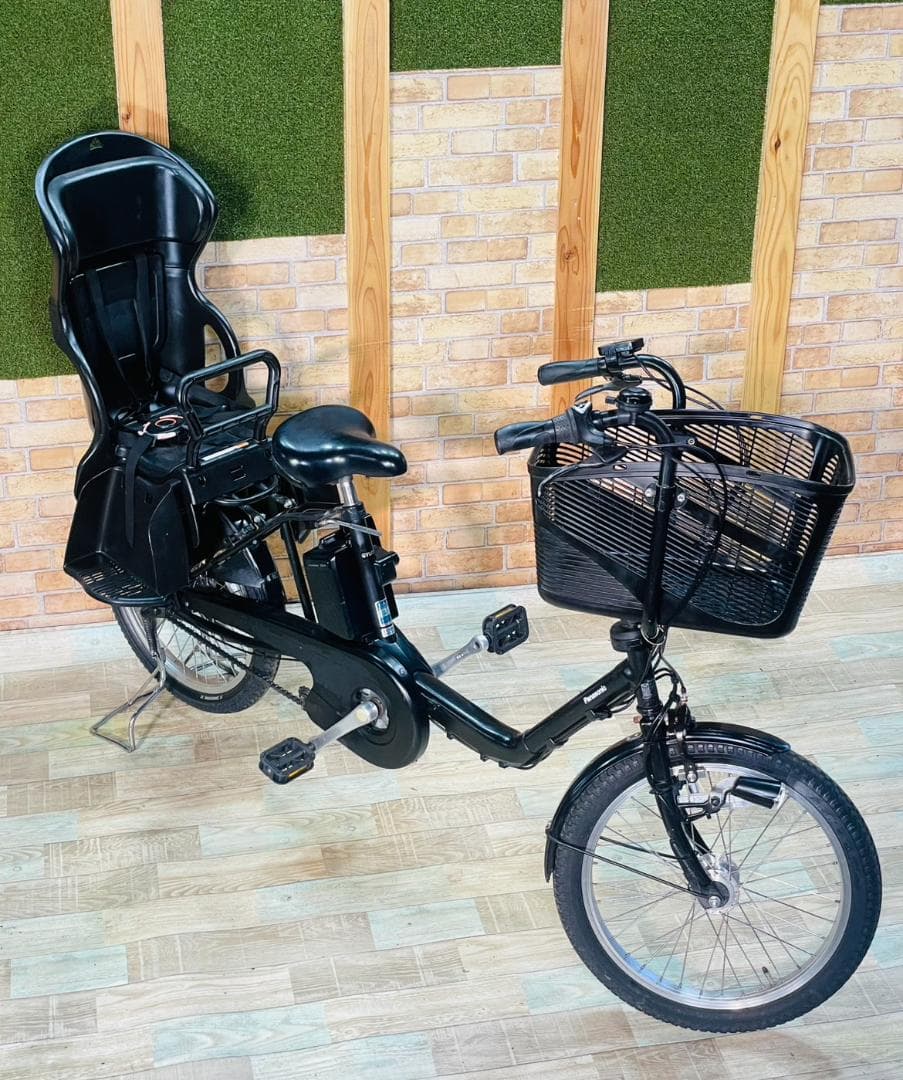 マットブラック 超大容量 パナソニック 子供乗せ電動アシスト自転車 ZH3324
