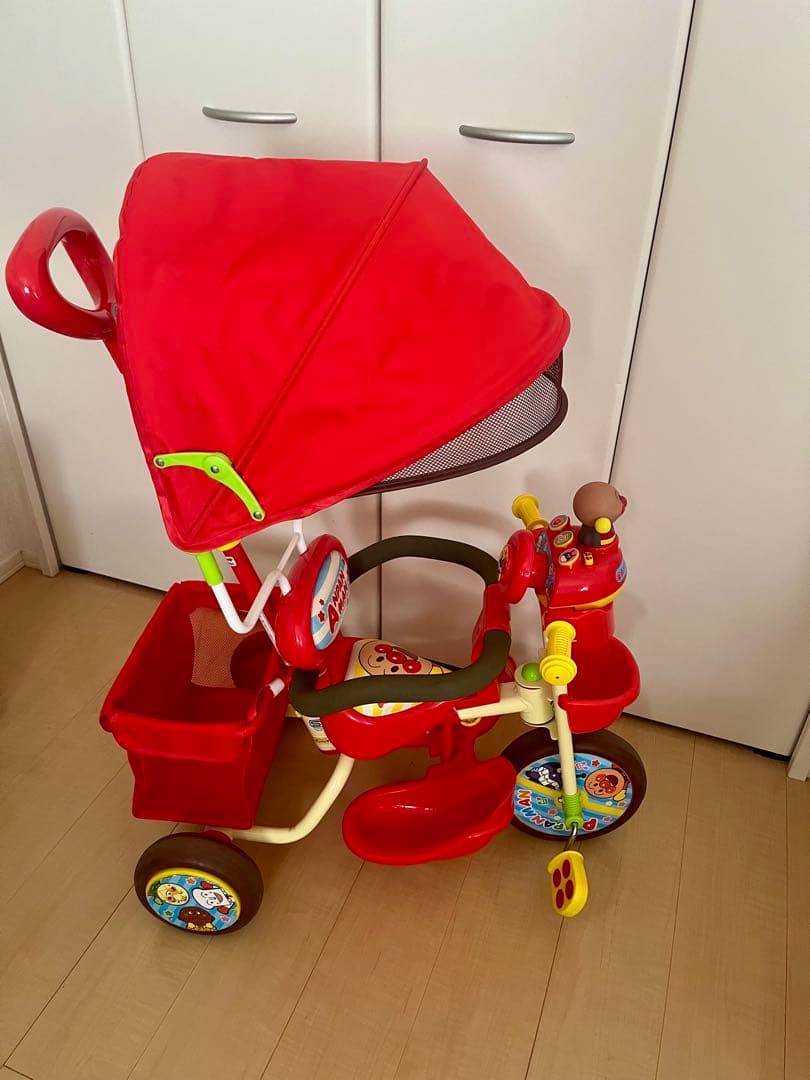 アンパンマン デラックスⅡ 三輪車 赤