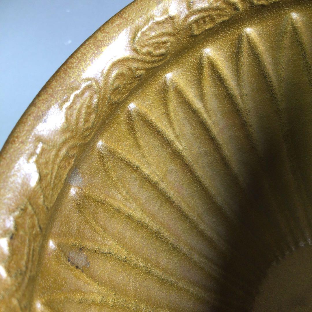 Ｒ６７１　建水　『中川浄益造』『而妙斎　書付』『菊彫モール建水』　共箱　茶道具