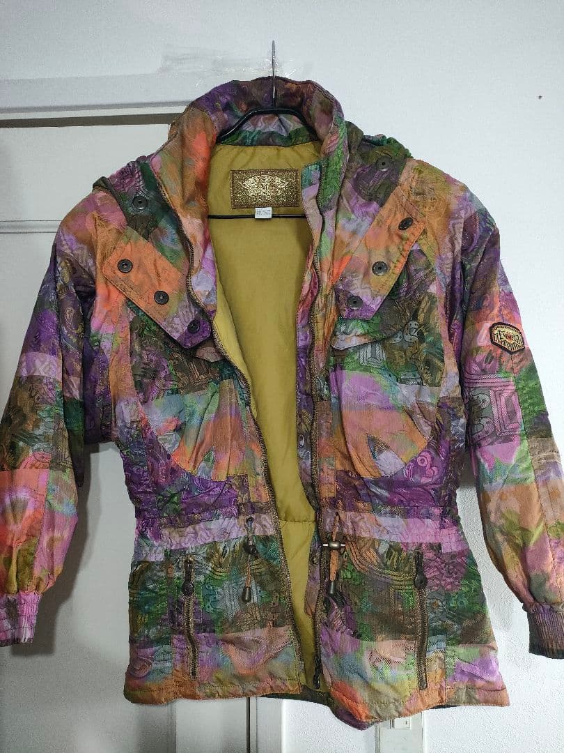 希少8090sレトロアーカイブ✦EMMEGIエンメジ　パッチワークアートブルゾン