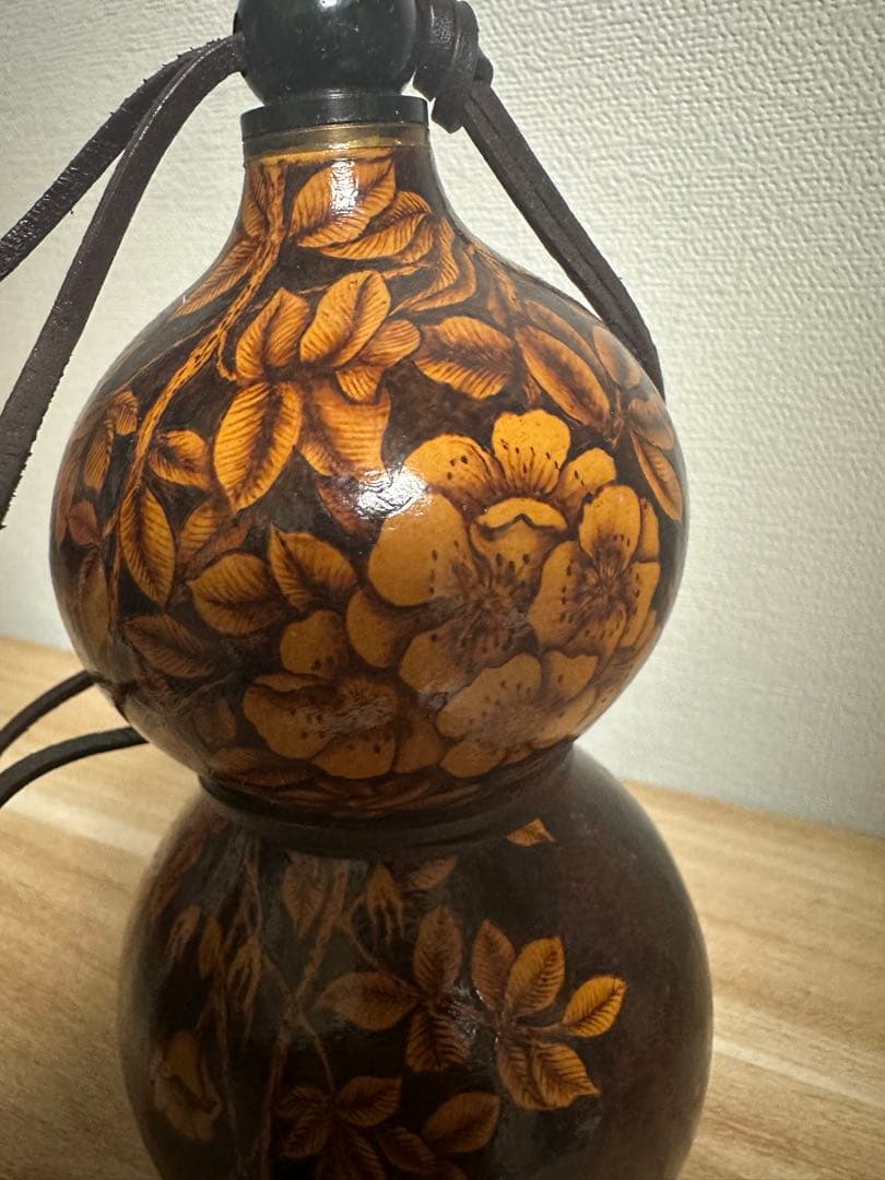 花模様の二重 酒瓢箪