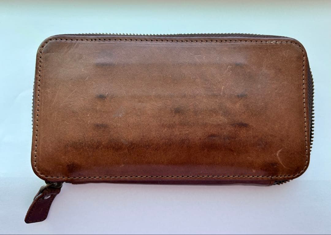 【廃番】Ludlite レザーラウンドジップペンケース MAYA 箱付き